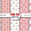 Cute Cat Digital Paper