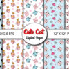 Cute Cat Digital Paper