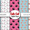 Cute Cat Digital Paper