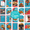 Mockup food menu