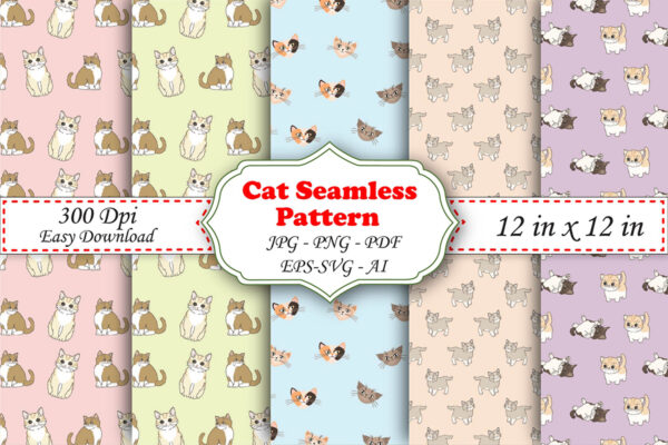 Cute Dog Seamless Pattern