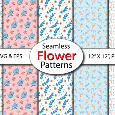 Sunlight Blossoms Floral Pattern Bundle