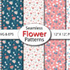 1 Floral Seamless Pattern Scrapbook Papers Background
