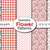5_Mockup Seamless Pattern Spring Floral Digital Paper Vintage Digital Art