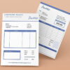 Professional Invoice Receipt Form Template