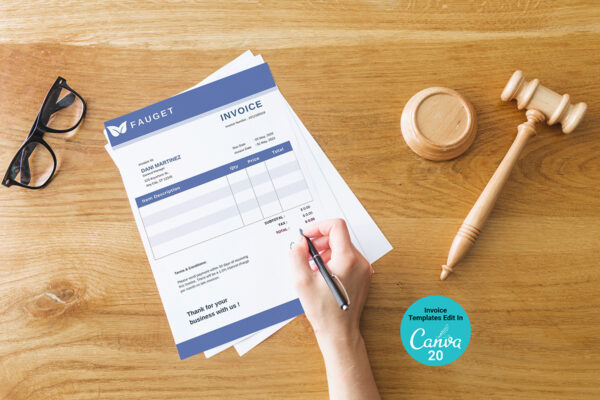 Professional Invoice Receipt Form Template
