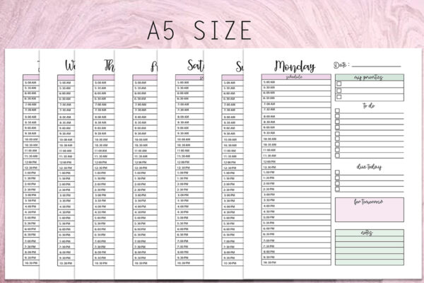 Personal Work Daily Planner