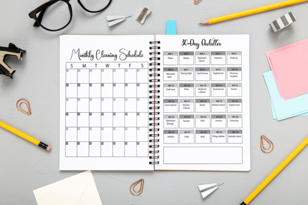Monthly Cleaning, Cleaning Planner Printable-DP08