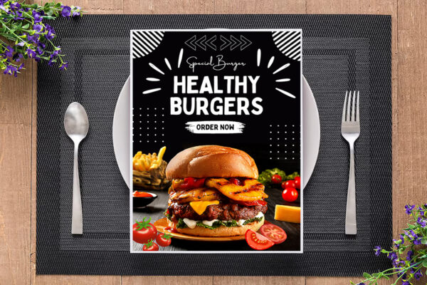 Digital Food Restaurant Menu Flyer Template