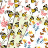 Flower & Butterfly  Seamless Pattern