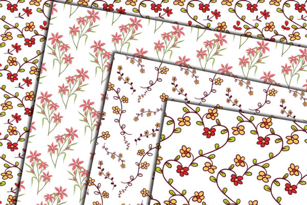 Floral Seamless Digital Paper