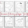 Dinosaur Drawing Coloring pages