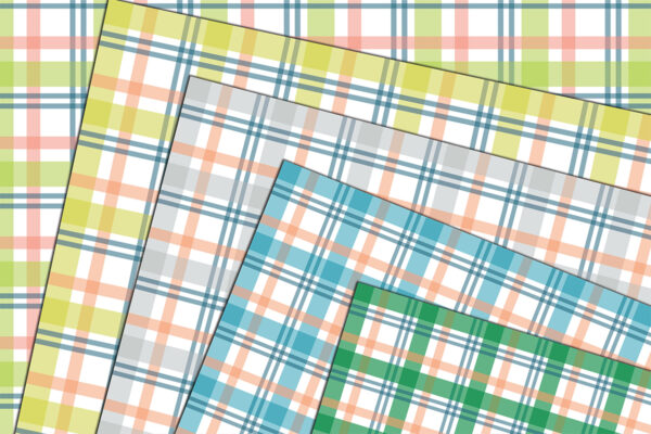 Plaid Check Digital Papers