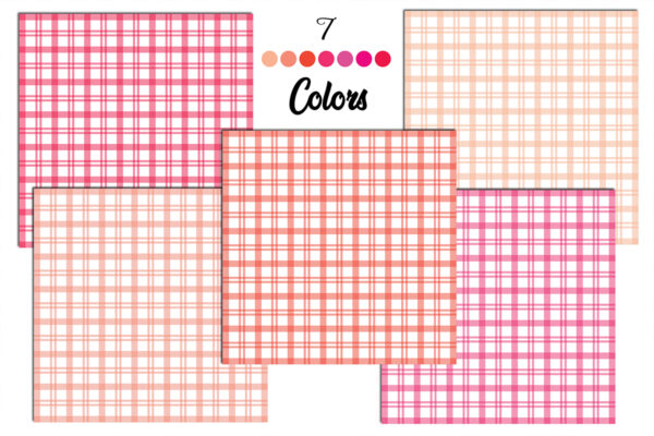 Plaid Check Digital Papers