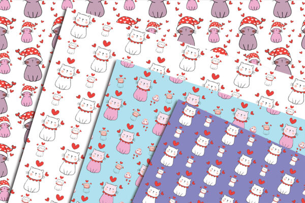 Cute Cat Digital Paper