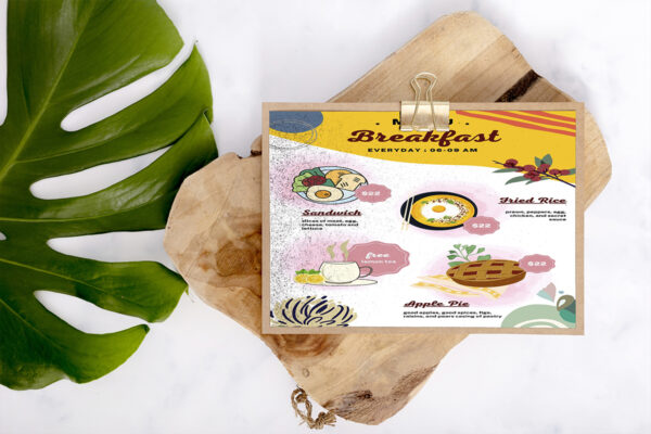 Editable Menu Template