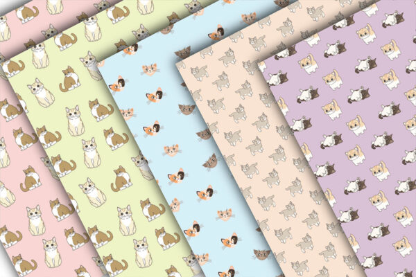 Dogs Seamless Pattern Digital Paper-026