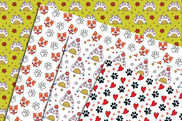 5_Mockup Cat Patterns Seamless Pattern for Instant Download-035