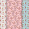 2 Floral Hearts Lovely Mom Seamless Background Color Themes-049