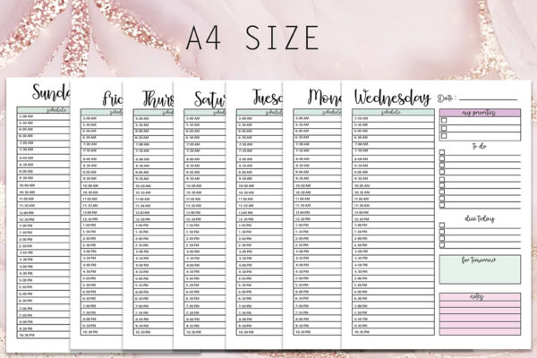 Personal Work Daily Planner