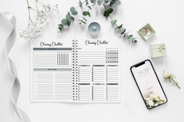 Monthly Cleaning, Cleaning Planner Printable-DP08