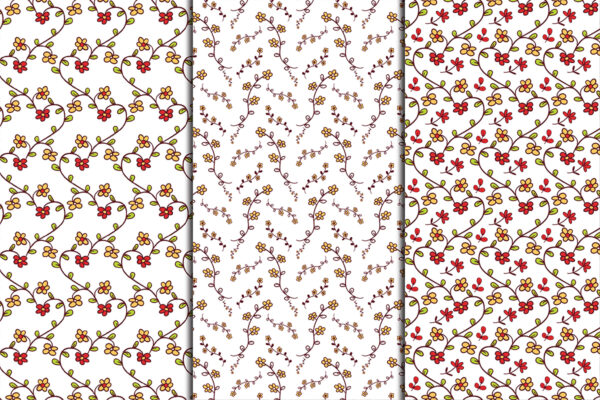 Floral Seamless Digital Paper