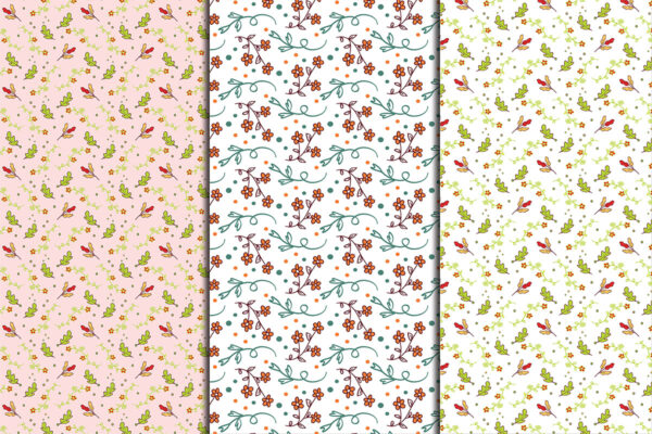 Floral Seamless Digital Paper