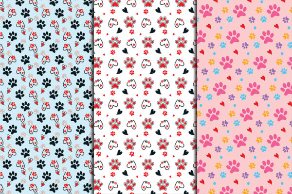Dog Paws Digital Paper