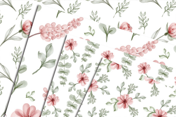 Floral Seamless Digital Paper