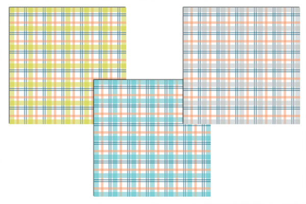 Plaid Check Digital Papers