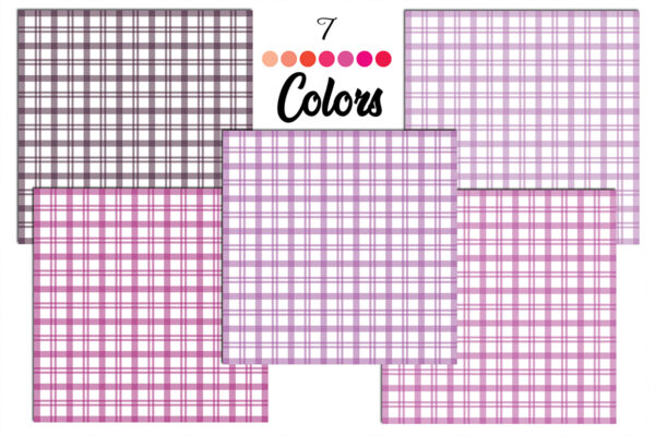 Plaid Check Digital Papers