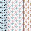 Cute Cat Illustrations Seamless Pattern-033