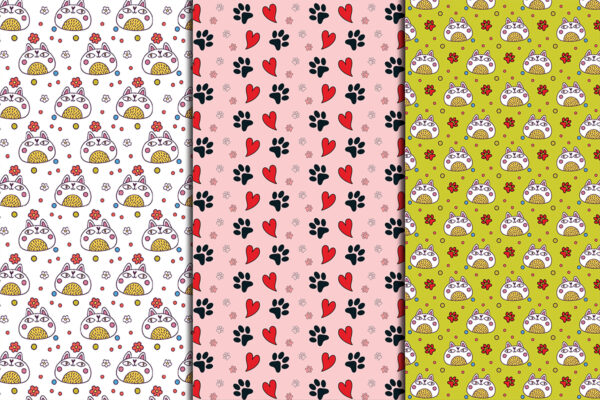 5_Mockup Cat Patterns Seamless Pattern for Instant Download-035
