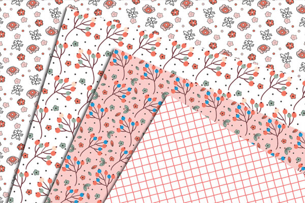 5_Mockup Seamless Pattern Spring Floral Digital Paper Vintage Digital Art-040