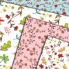 3 Floral Hearts Lovely Mom Seamless Background Color Themes-049
