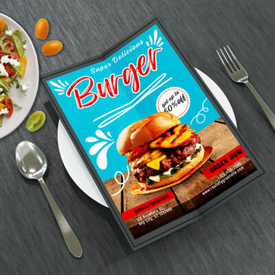 Food Restaurant Menu Flyer Template