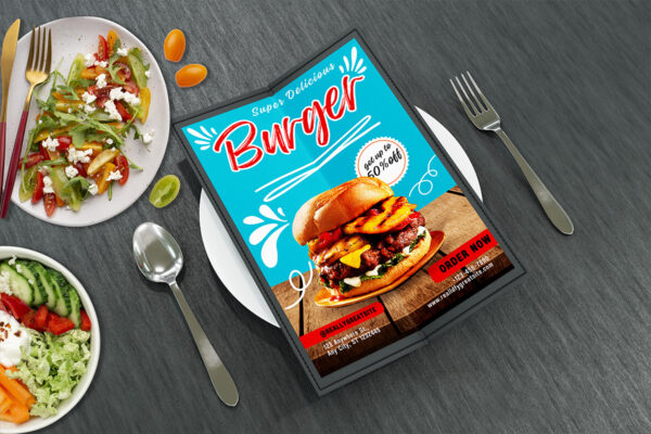 Food Restaurant Menu Flyer Template