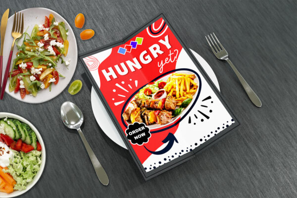 Digital Food Restaurant Menu Flyer Template