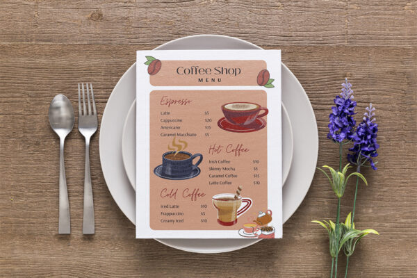 Editable Menu Template
