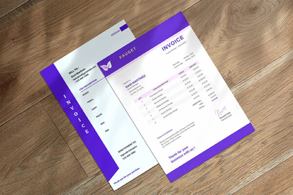 Modern Printable Invoice Template