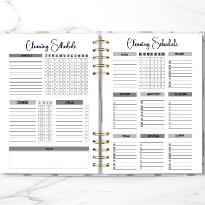Monthly Cleaning, Cleaning Planner Printable