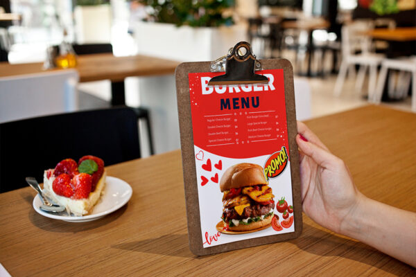 Digital Food Restaurant Menu Flyer Template