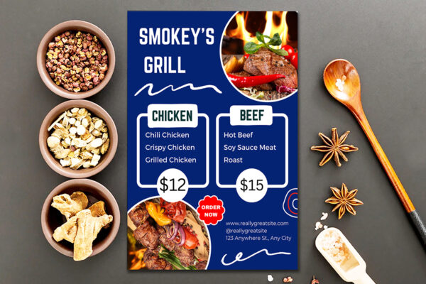 Canva Editable Food Menu Template