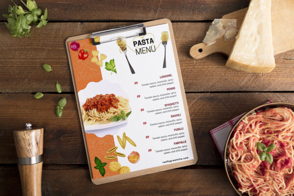 Food Restaurant Menu Flyer Template, Canva Editable Menu, lunch menu, Fast Food Menu-RM05