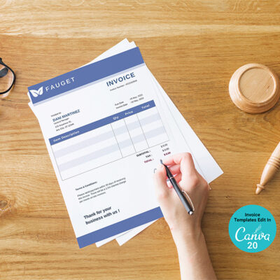 Professional Invoice Receipt Form Template