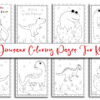 Dinosaur Drawing Coloring pages