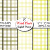 Mockup Gingham Seamless Pattern