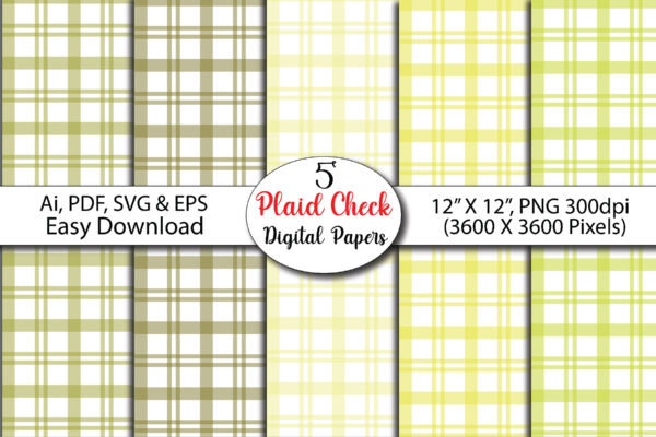 Mockup Gingham Seamless Pattern