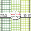 Mockup Pastel Gingham Digital Paper Pack, Coquette Patterns, Preppy Backgrounds, Plaid Designs, Scrapbooking, Baby Shower Printable