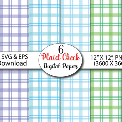 Pastel Plaids Seamless Digital Scrapbook Printable Paper | Digital Paper | Easter | Spring Plaids | Soft Plaids | Colorful | Plaid Pattern